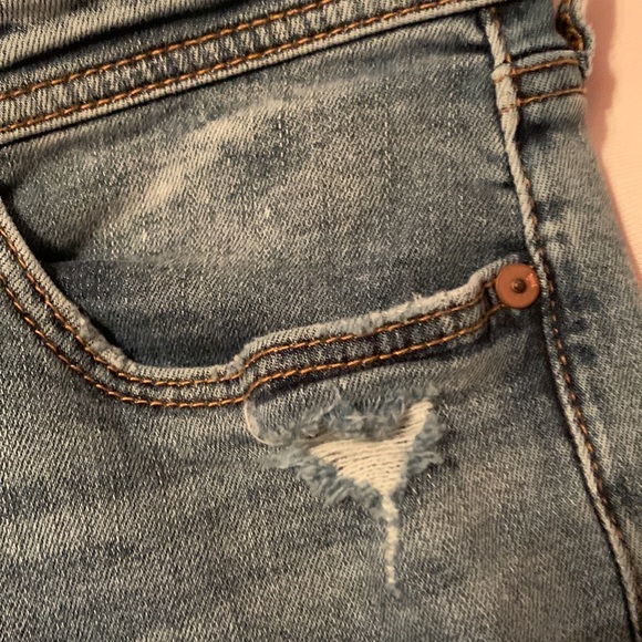 Pilcro and Anthropologie Slim Boyfriend Patchwork Jeans, size 26 - Picture 10 of 16